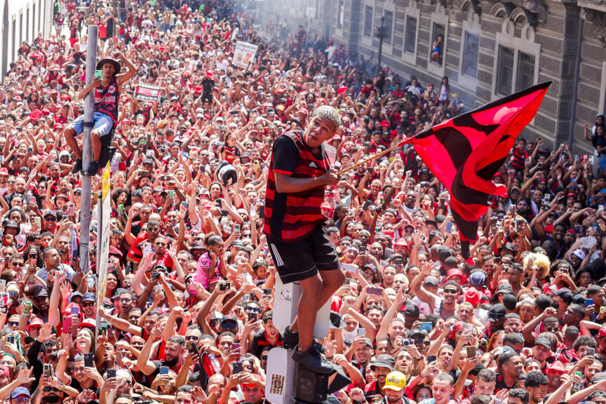 Torcida comemora o titulo no Rio de Janeiro